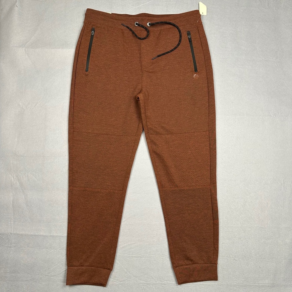 Aeropostale Mens Aero Jogger Pants Burnt Orange Heathered Size Large NEW